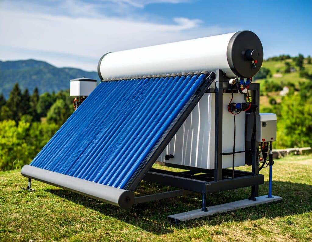 immagine di uno scaldacqua solare