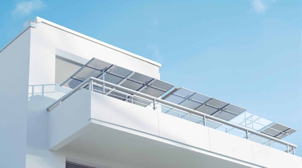 pannelli solari balcone: kit pronto all'uso con spina Schuko