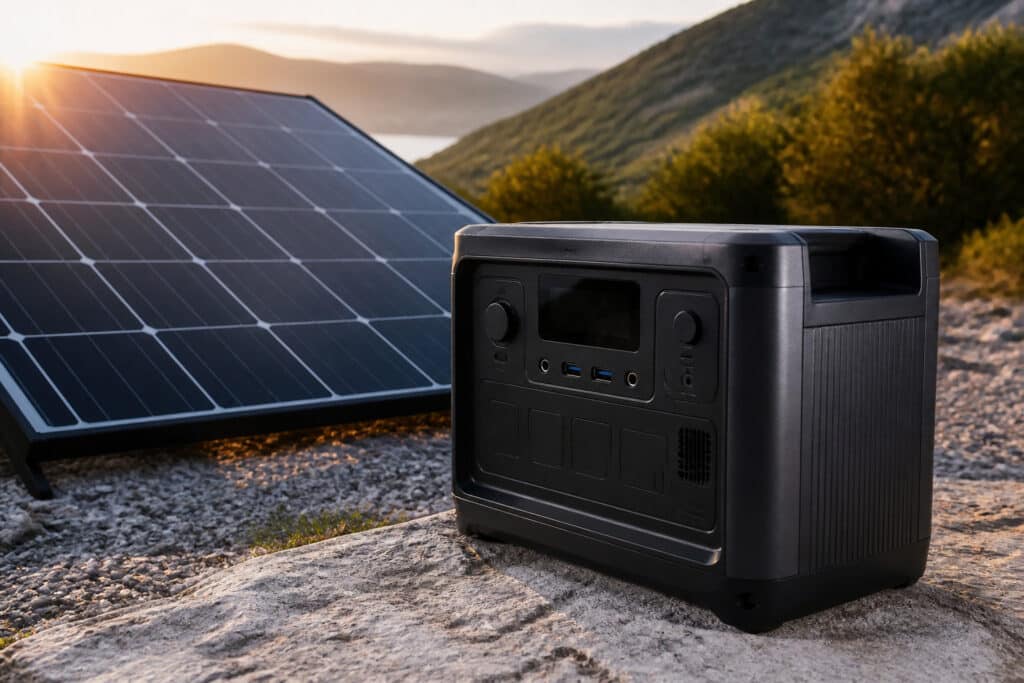 Batteria solare portatile per l'accumulo di energia fotovoltaica