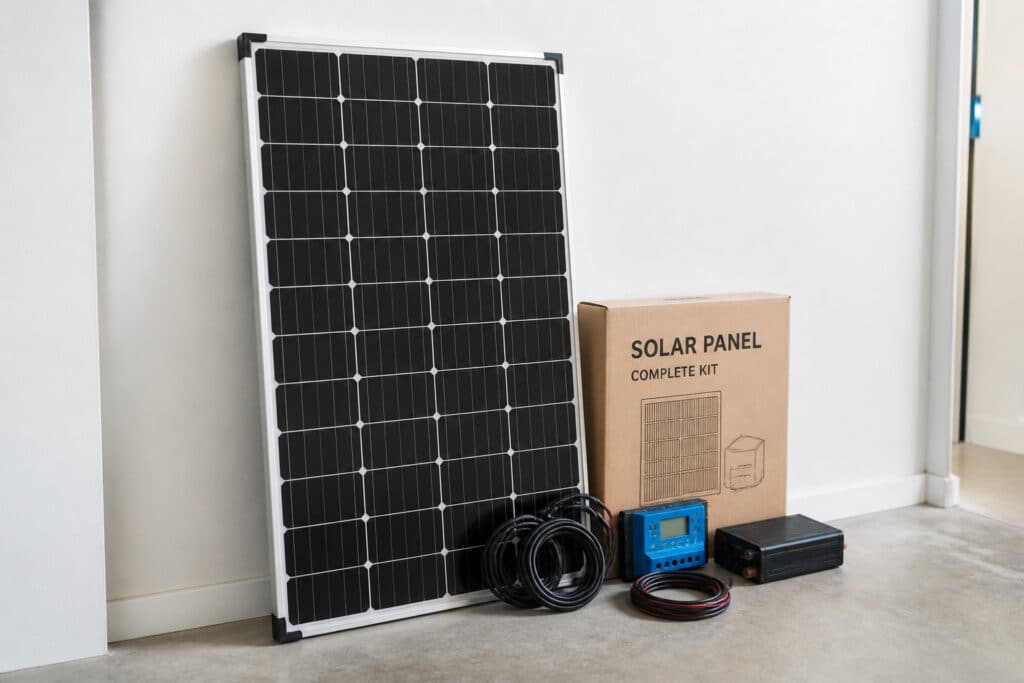 Kit solare Beem Energy con pannello e accessori di installazione